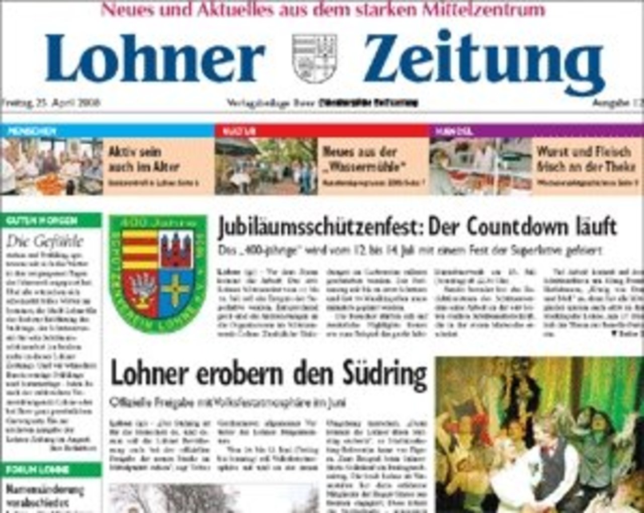April-Ausgabe der Lohner Zeitung