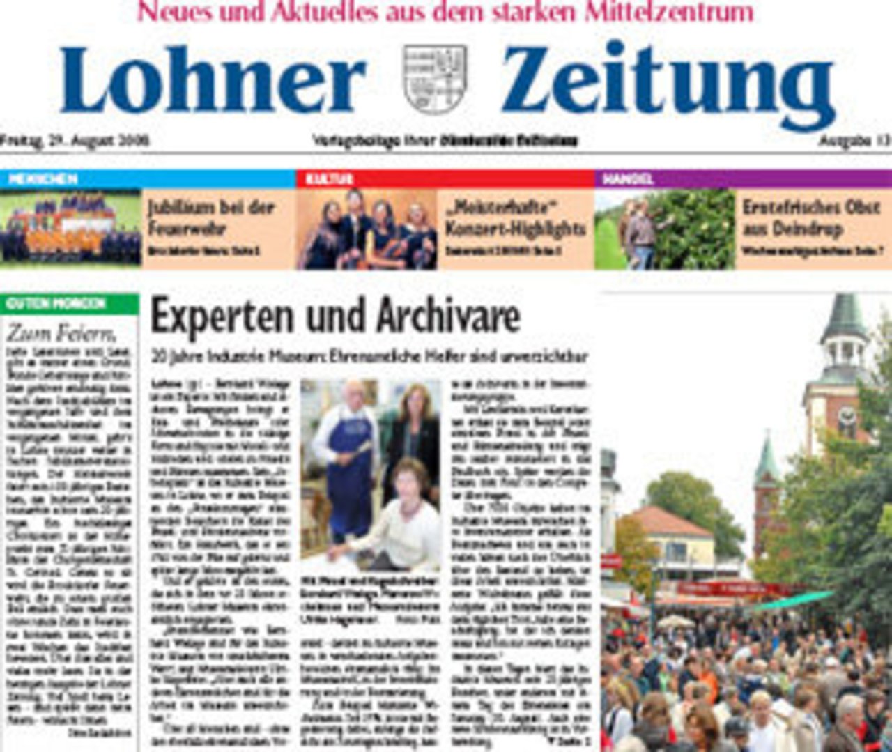 September-Ausgabe der Lohner Zeitung