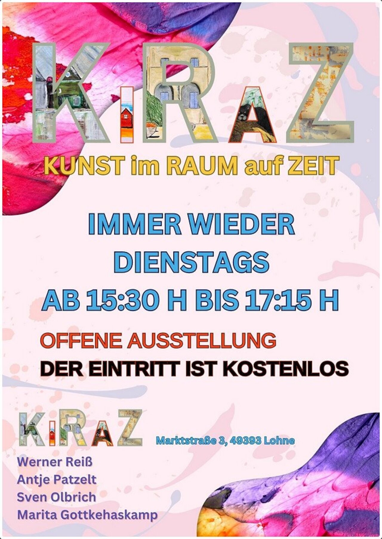 Kunst im Raum auf Zeit 10.07.2025 - 31.08.2025 