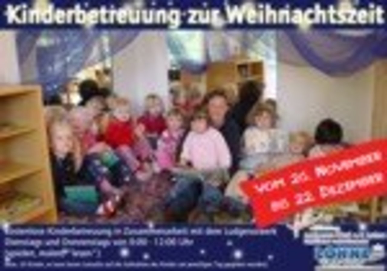 Kostenlose Kinderbetreuung vormittags Image 3