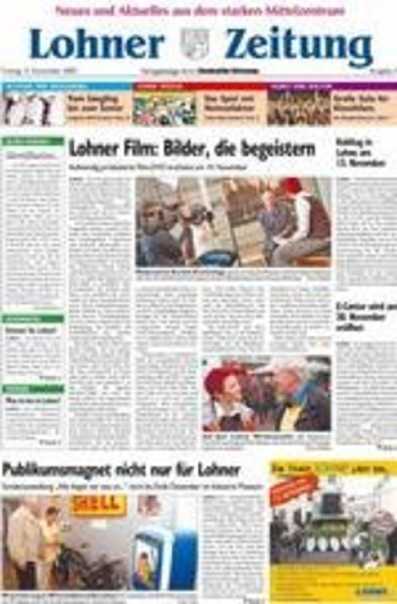 Neue Lohner Zeitung auf dem Markt: Aktuelle Themen rund um Handel, Wirtschaft, Veranstaltungen und Menschen in der Stadt