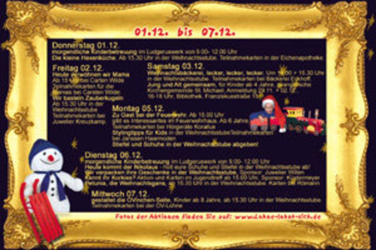 Programm "Märchenhafte Weihnacht 2005"