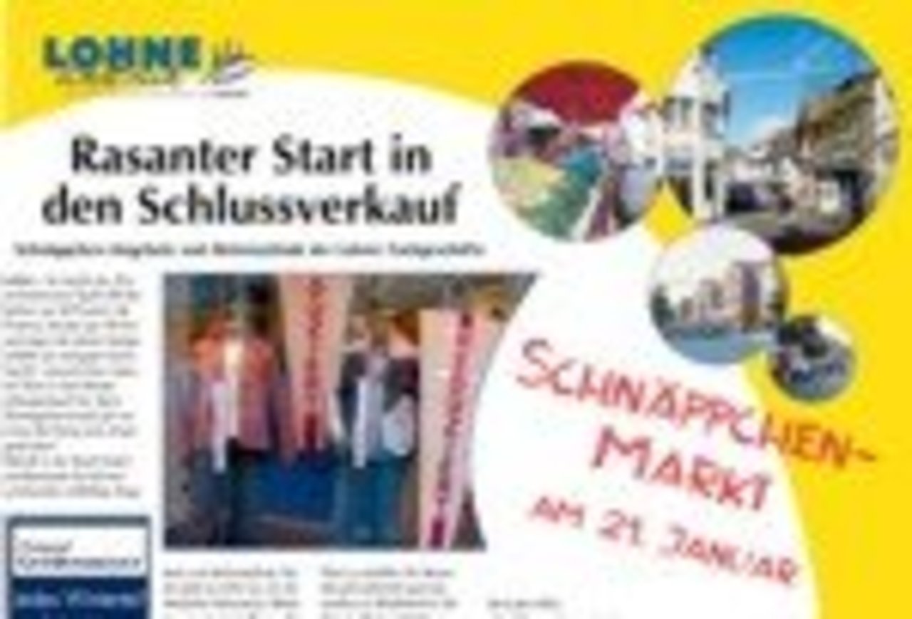 Winterschlussverkauf startet mit Schnäppchenmarkt